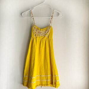 Flying Tomato Yellow Strappy Dress Size Small